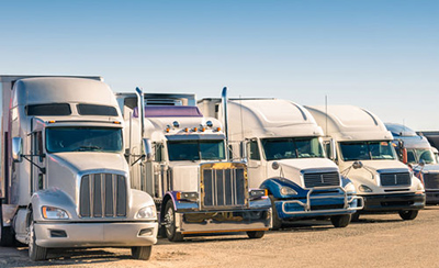Trucks on the freeway