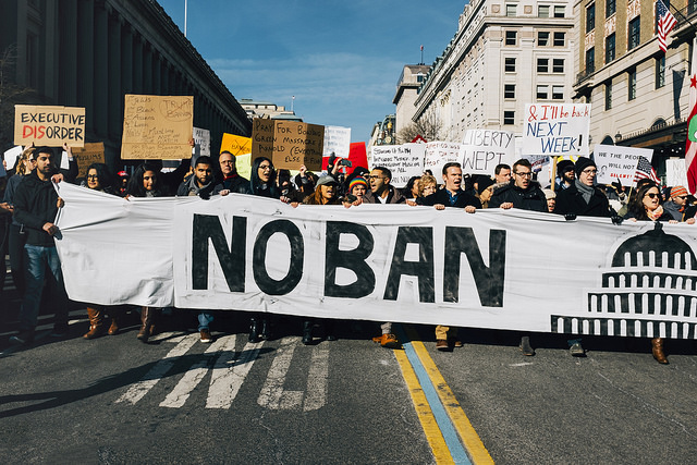 Travel ban protests
