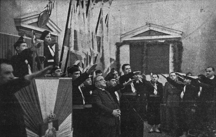 Fascist meeting